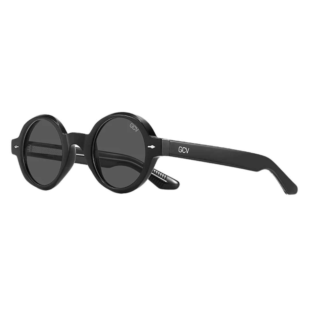 GCV ORBÉLLE BLACK™ – Premium Round Cat Eye Sunglasses with Patented Acetate Frame