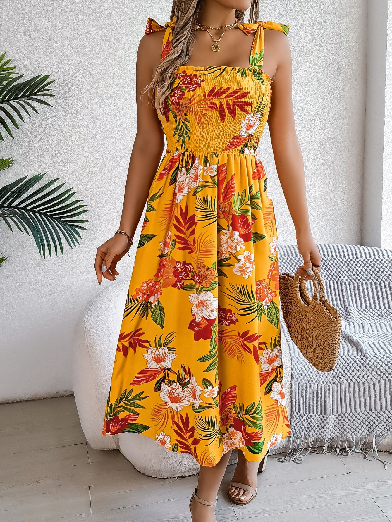 Mirelle Strappy Floral Dress