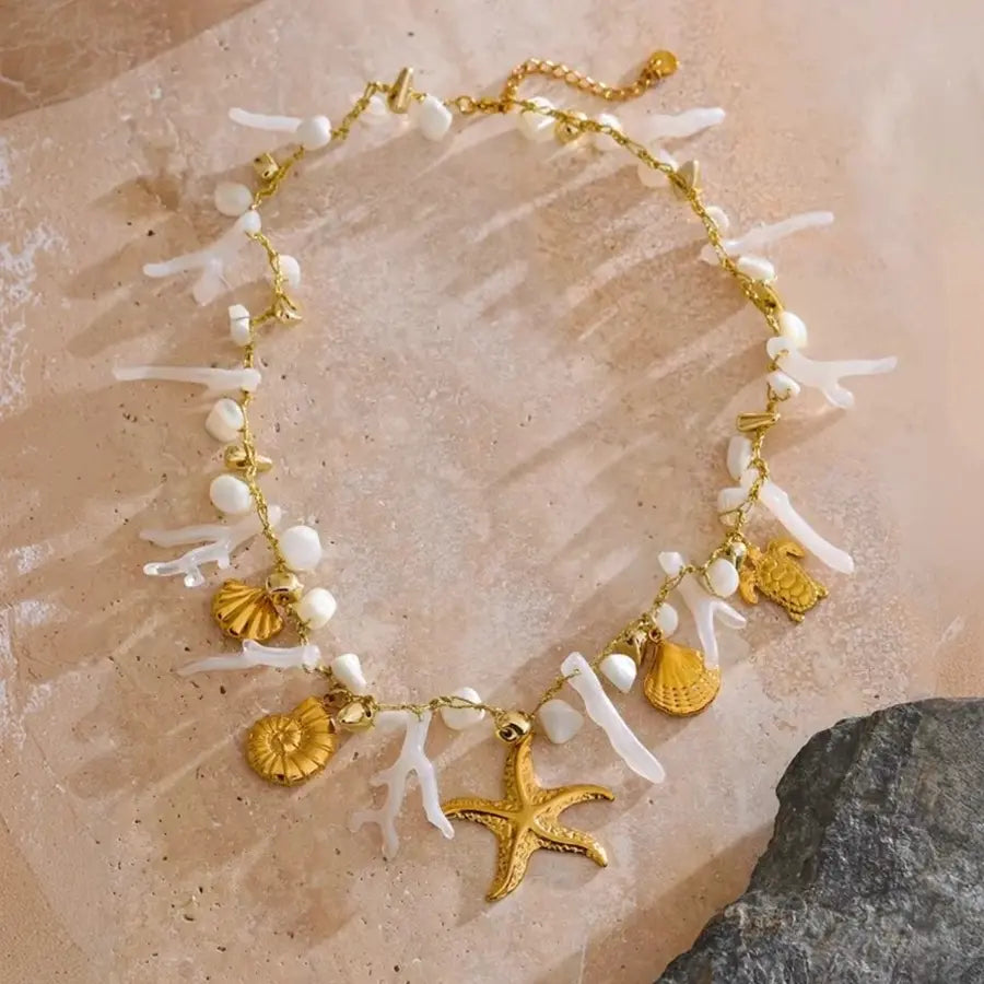 18K Gold Plated Ocean Necklace