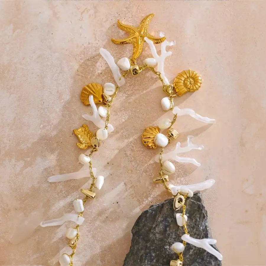 18K Gold Plated Ocean Necklace