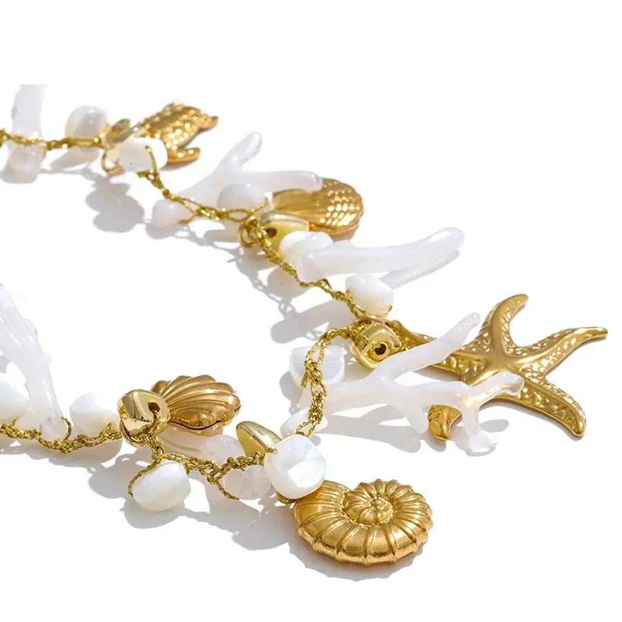 18K Gold Plated Ocean Necklace
