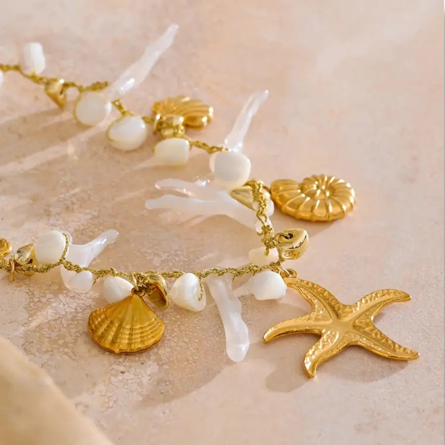 18K Gold Plated Ocean Necklace