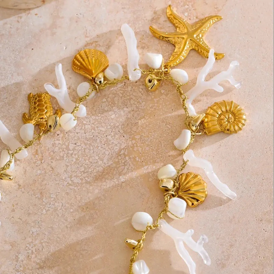 18K Gold Plated Ocean Necklace
