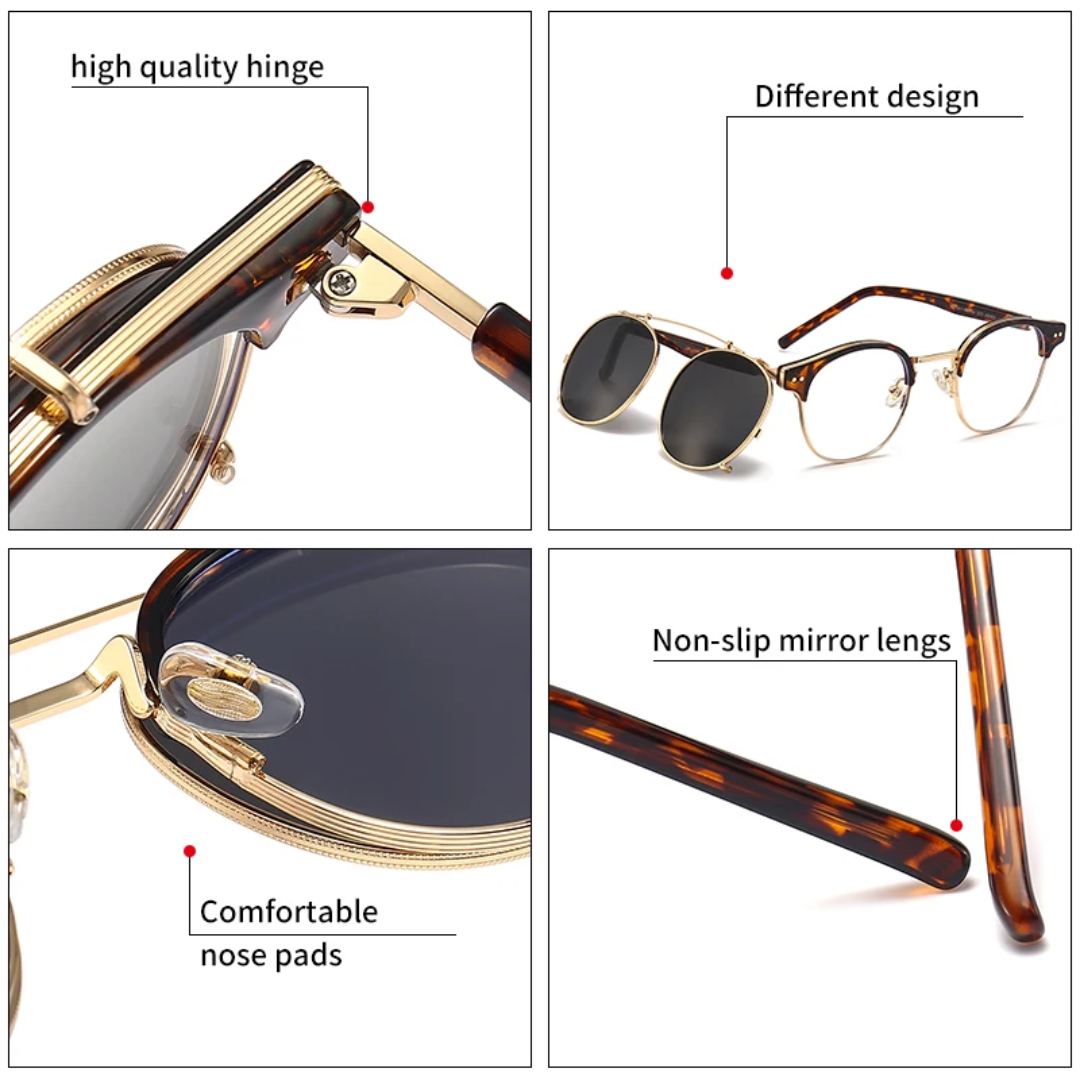 GCV SHIFTX SILBER BLACK™ – Dual-Lens Polarized Sunglasses for Everyday Transitions