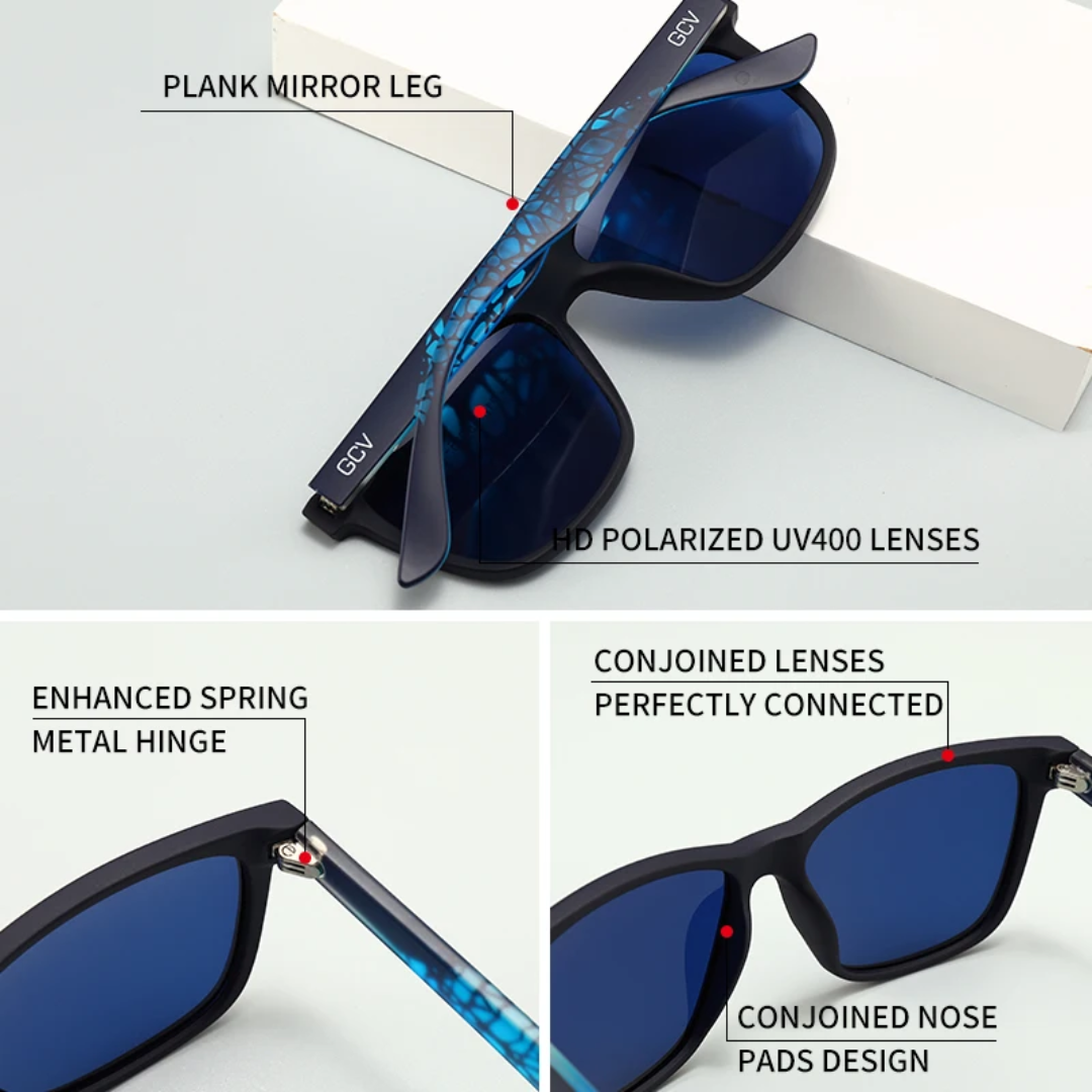GCV AERION BLUE™ – Ultra-Light TR90 Polarized Sport Sunglasses