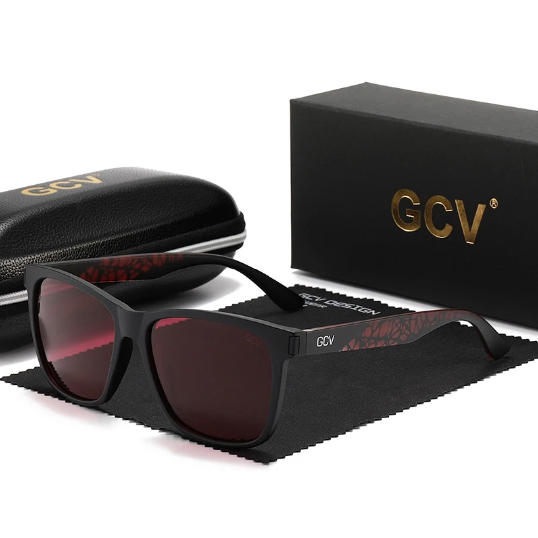 GCV AERION RED™ – Ultra-Light TR90 Polarized Sport Sunglasses