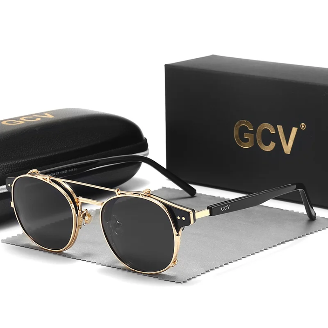 GCV SHIFTX GOLD BLACK™ – Dual-Lens Polarized Sunglasses for Everyday Transitions
