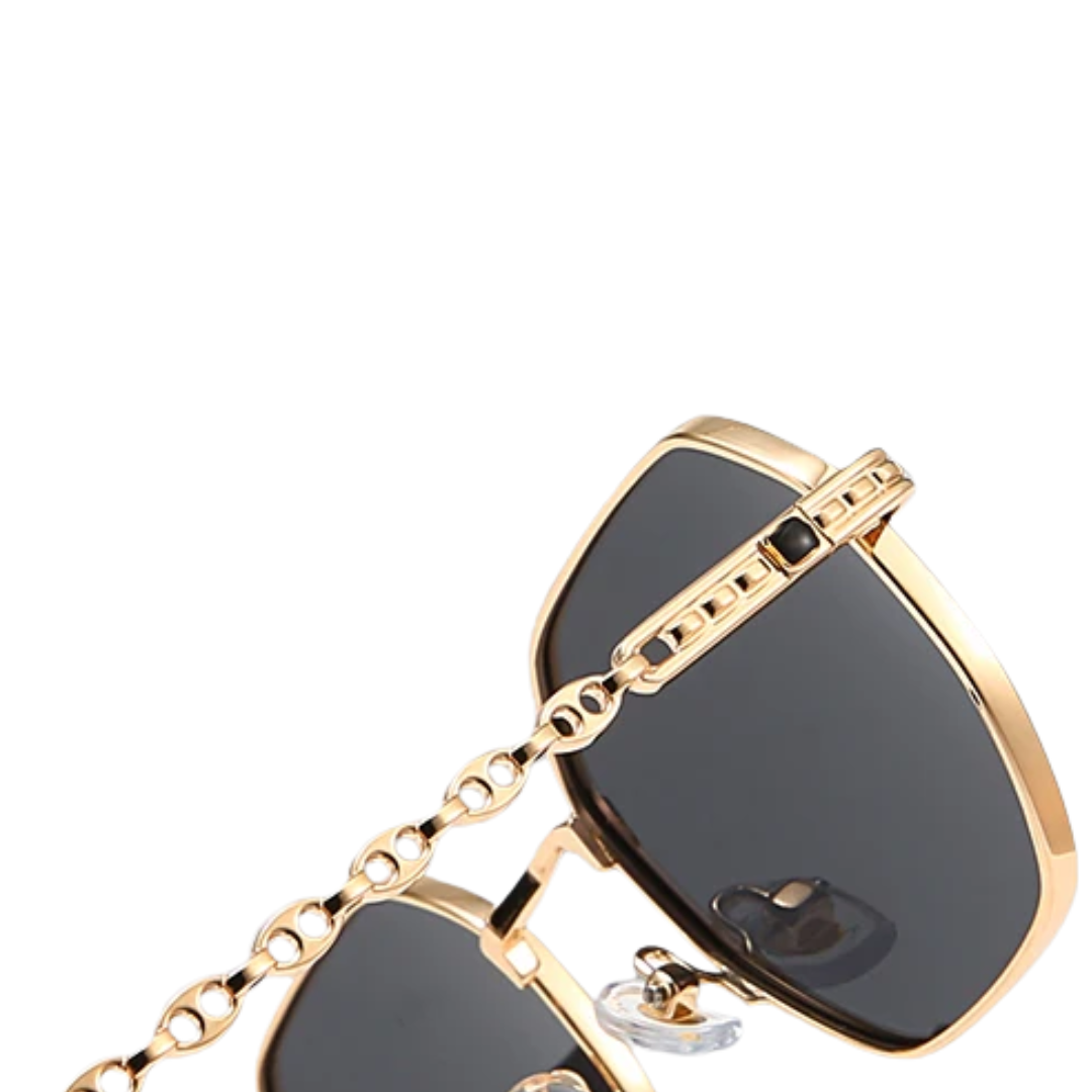 GCV SOLAREX GOLD BLACK™ – Adaptive Square Polarized Sunglasses in Magnesium Alloy