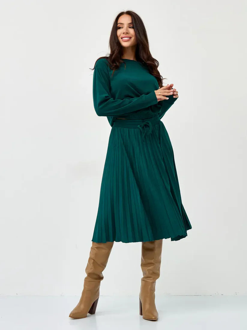 Aurora Pleated Skirt Set