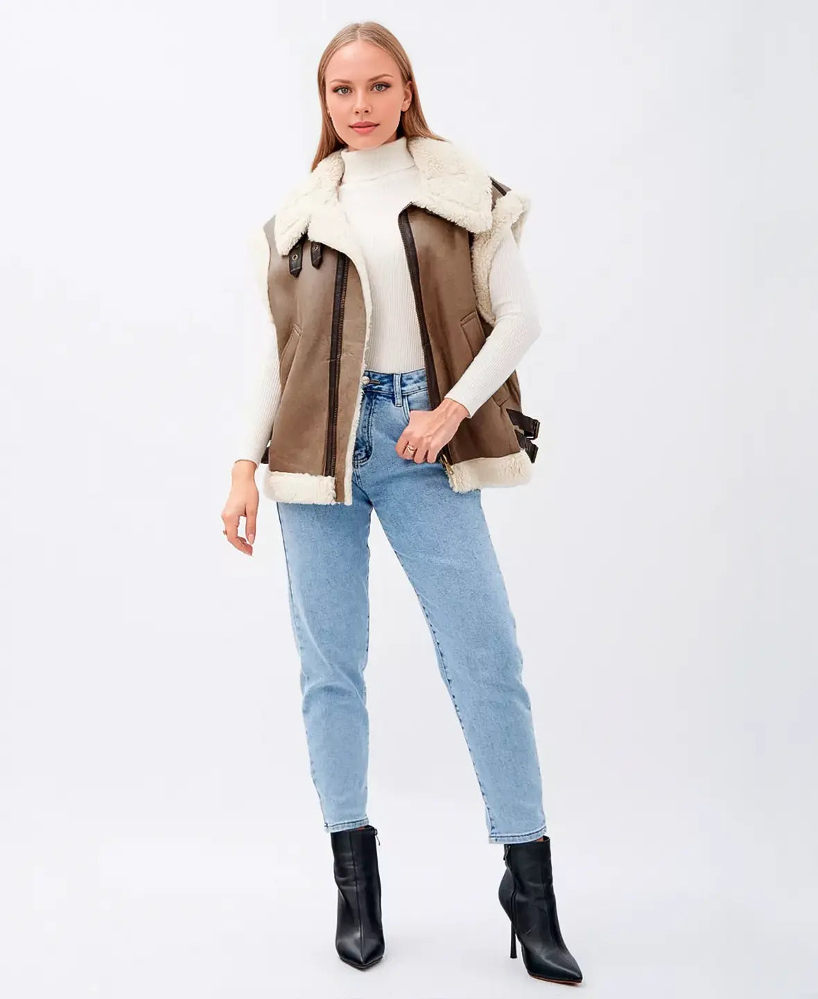 Aviator Furry Waistcoat