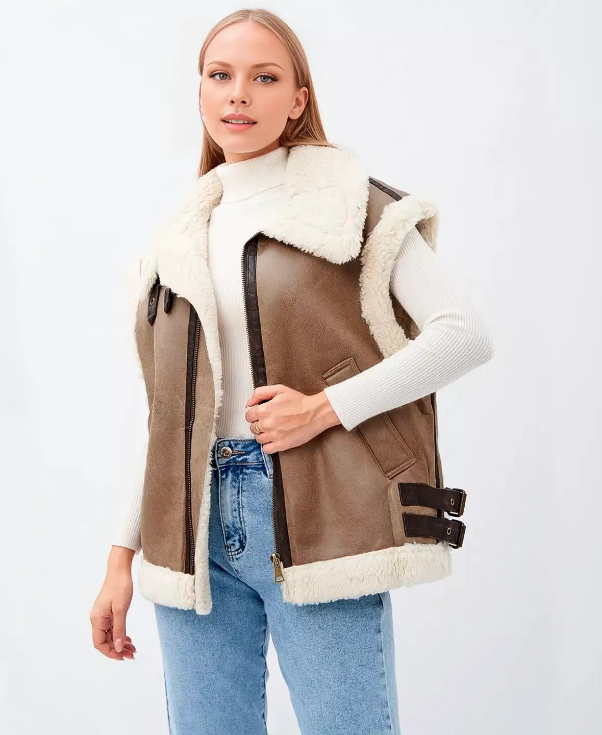 Aviator Furry Waistcoat