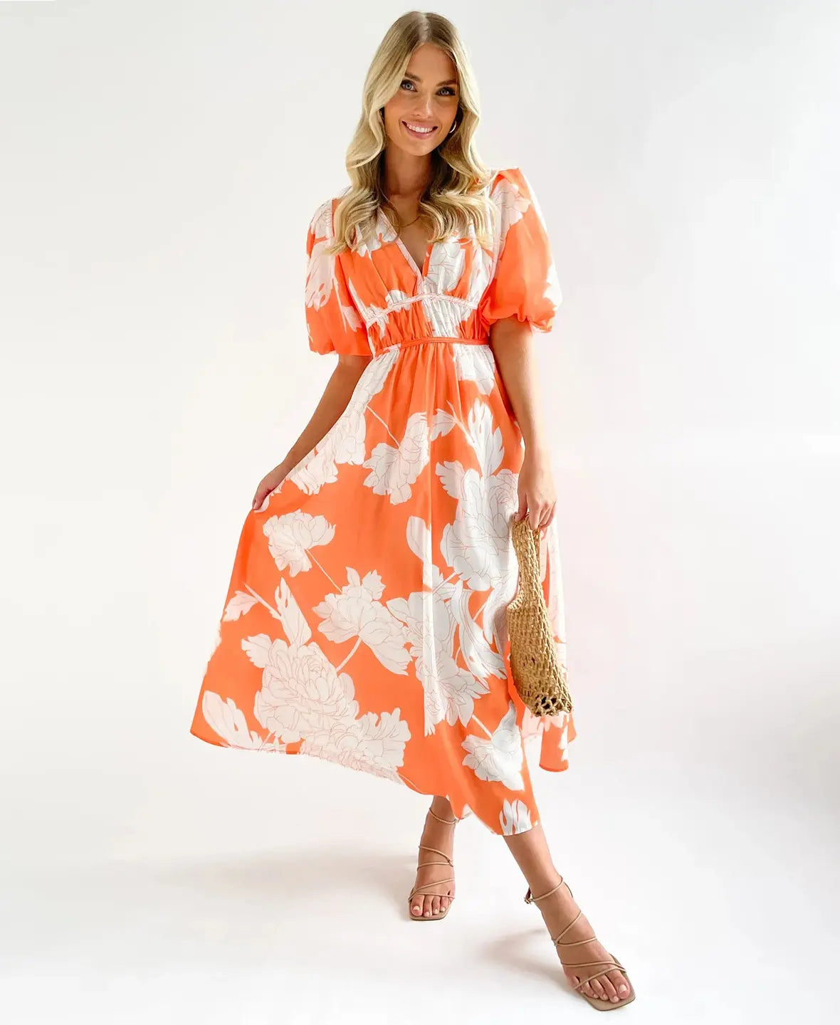 Floral Bloom Midi Dress
