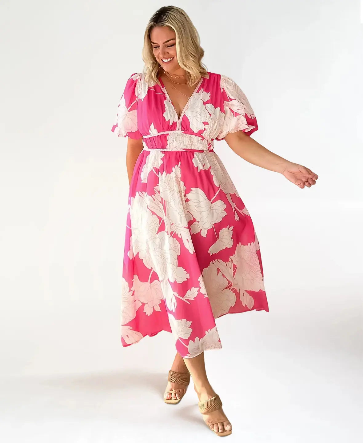 Floral Bloom Midi Dress