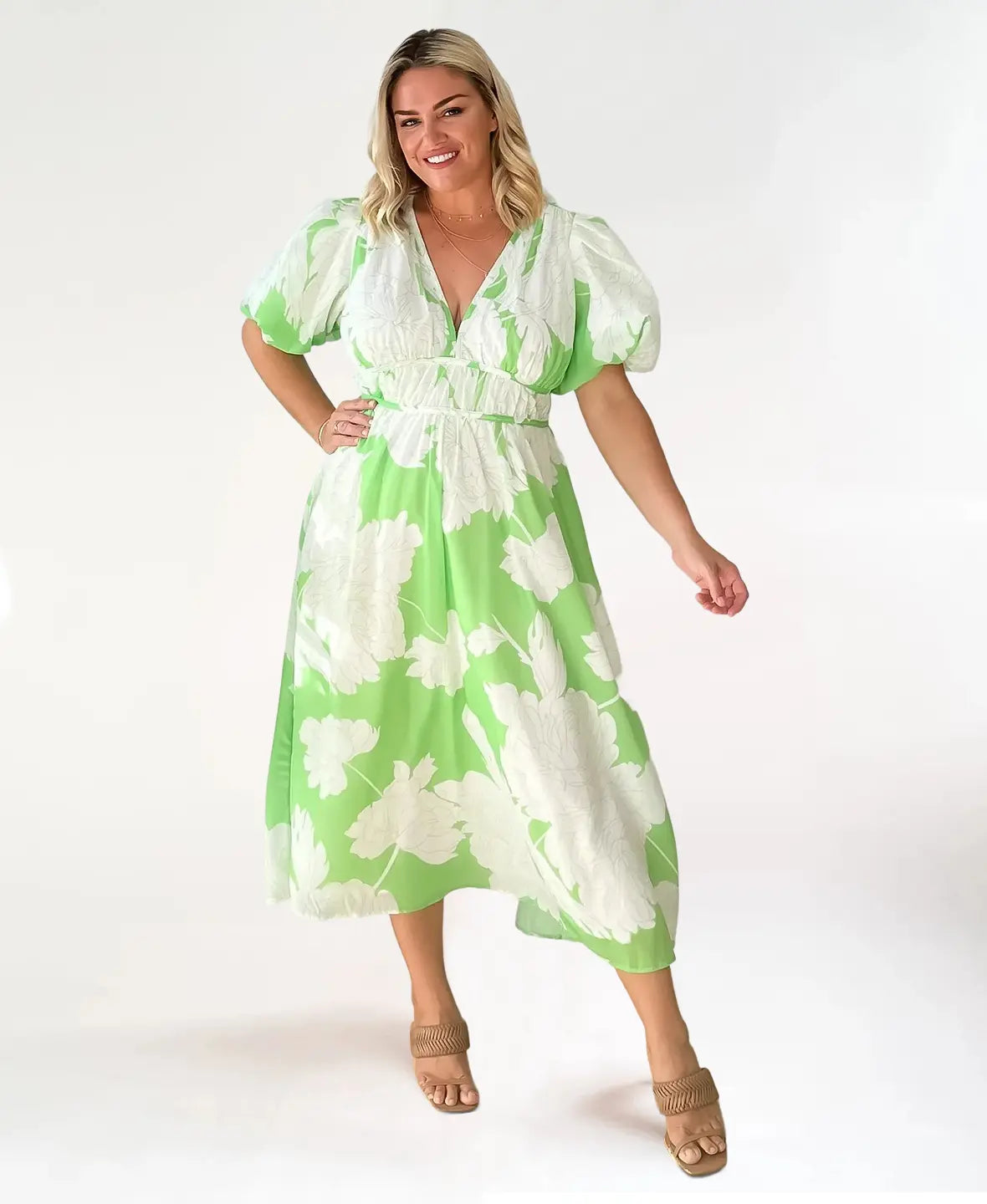 Floral Bloom Midi Dress