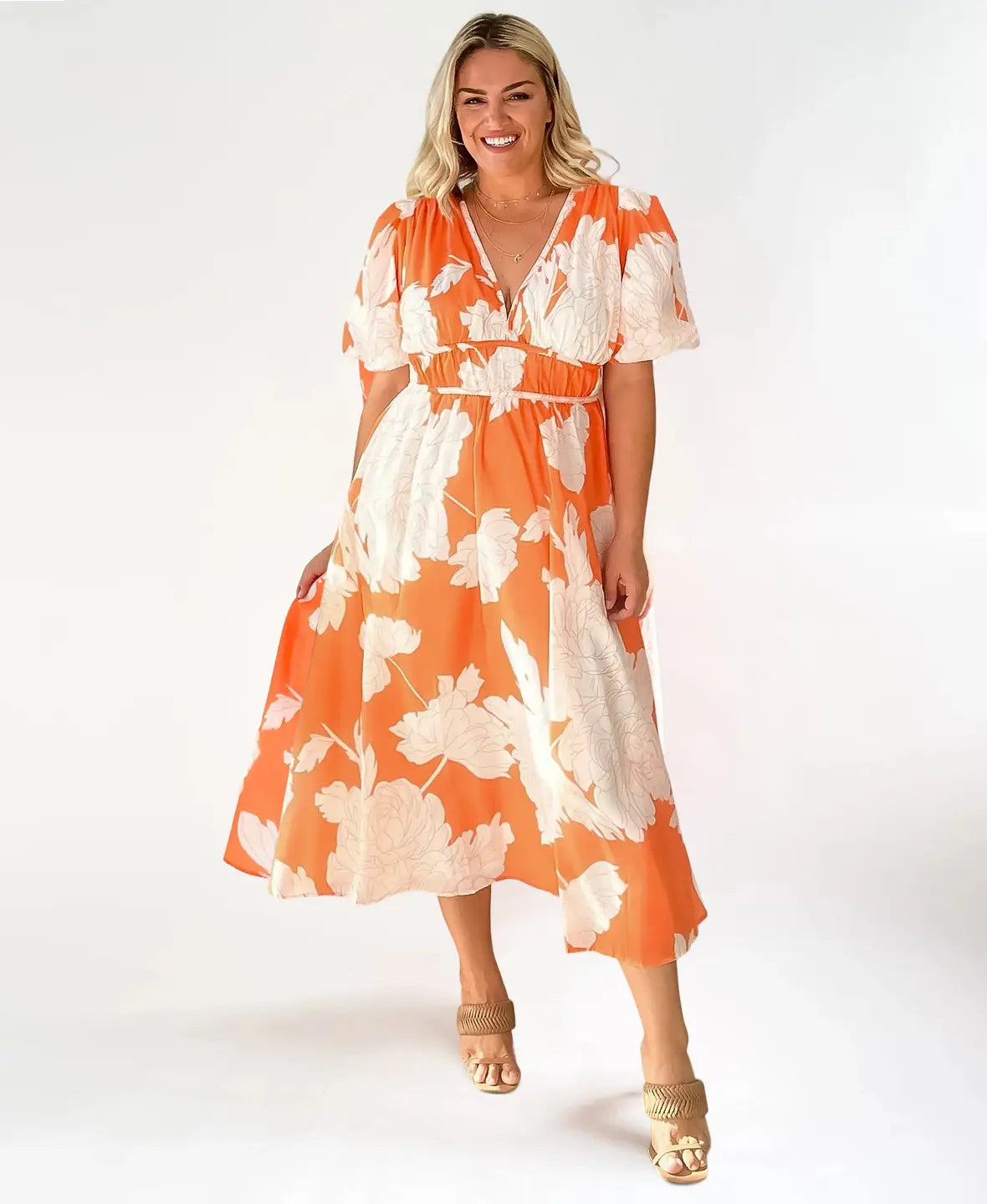 Floral Bloom Midi Dress