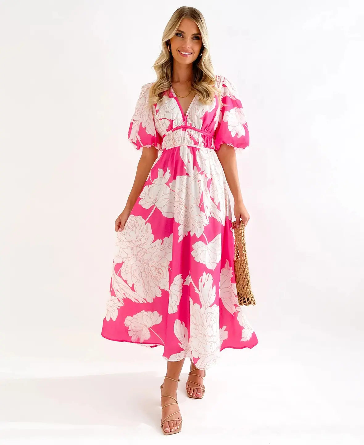Floral Bloom Midi Dress