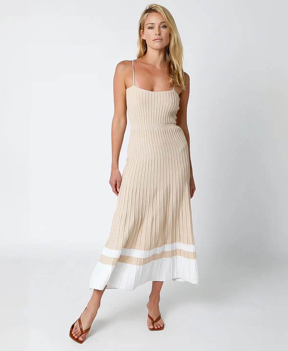 Sunset Knit Midi Dress