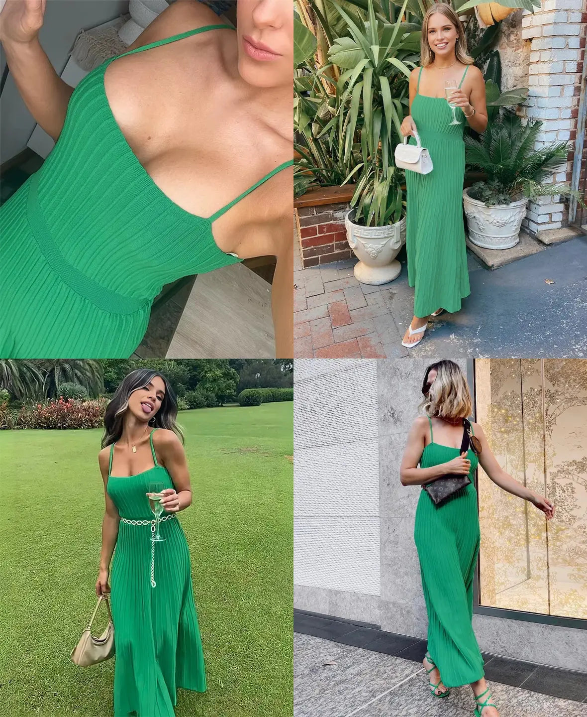 Sunset Knit Midi Dress
