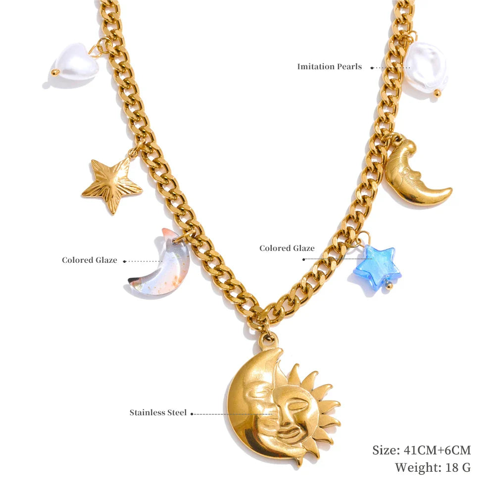 18K Gold Plated Charm Pendants