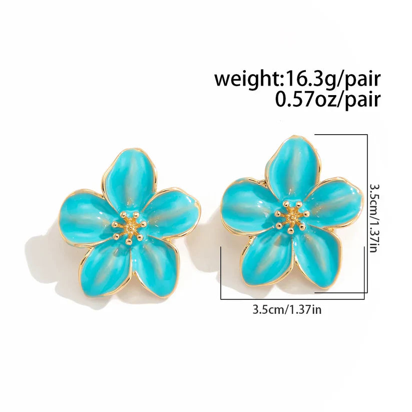 Floral Bloom Ear Studs Earrings