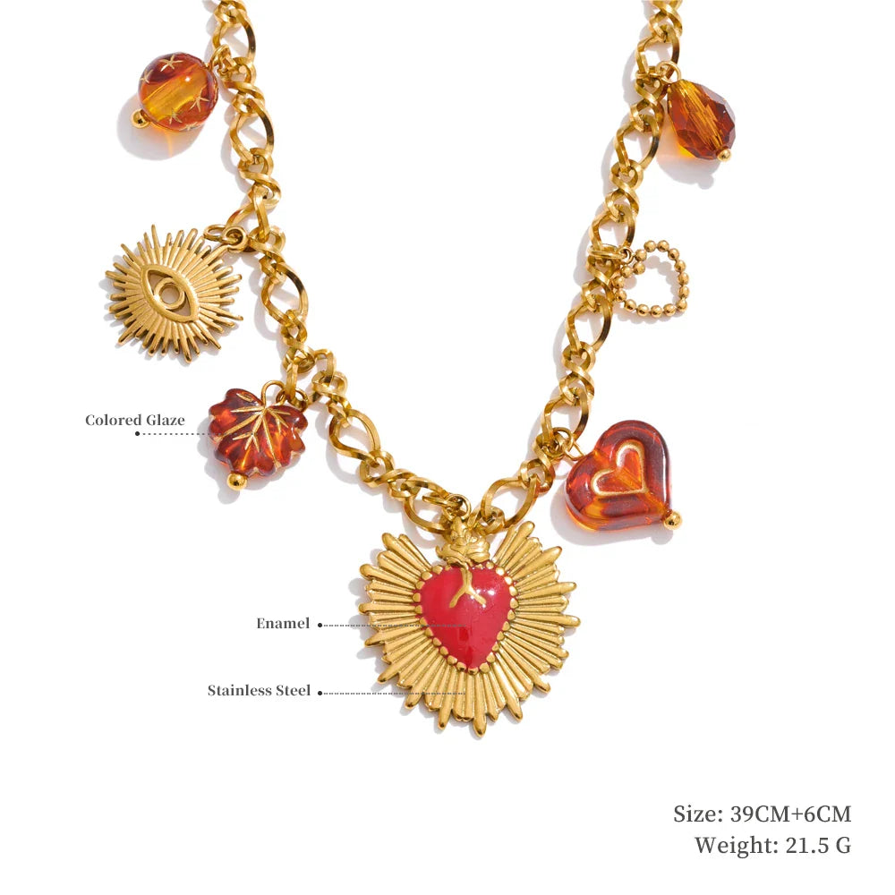 18K Gold Plated Charm Pendants
