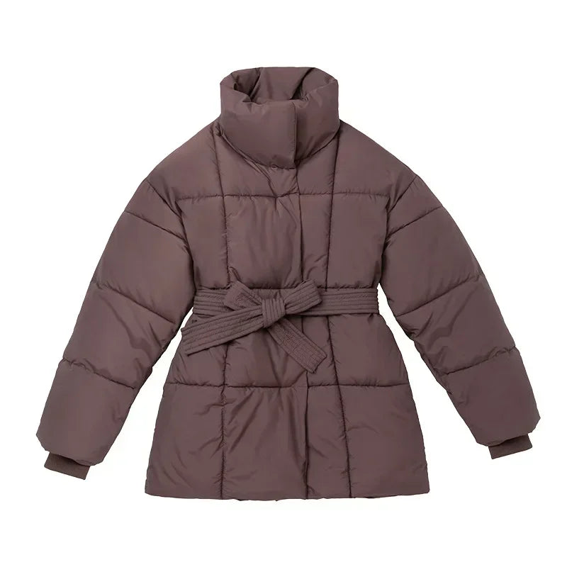 Cinched Puffer Coat