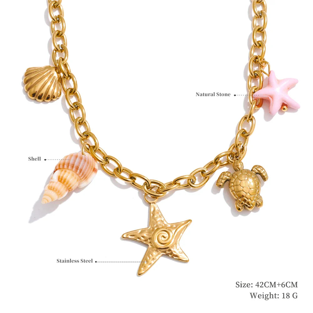 18K Gold Plated Charm Pendants