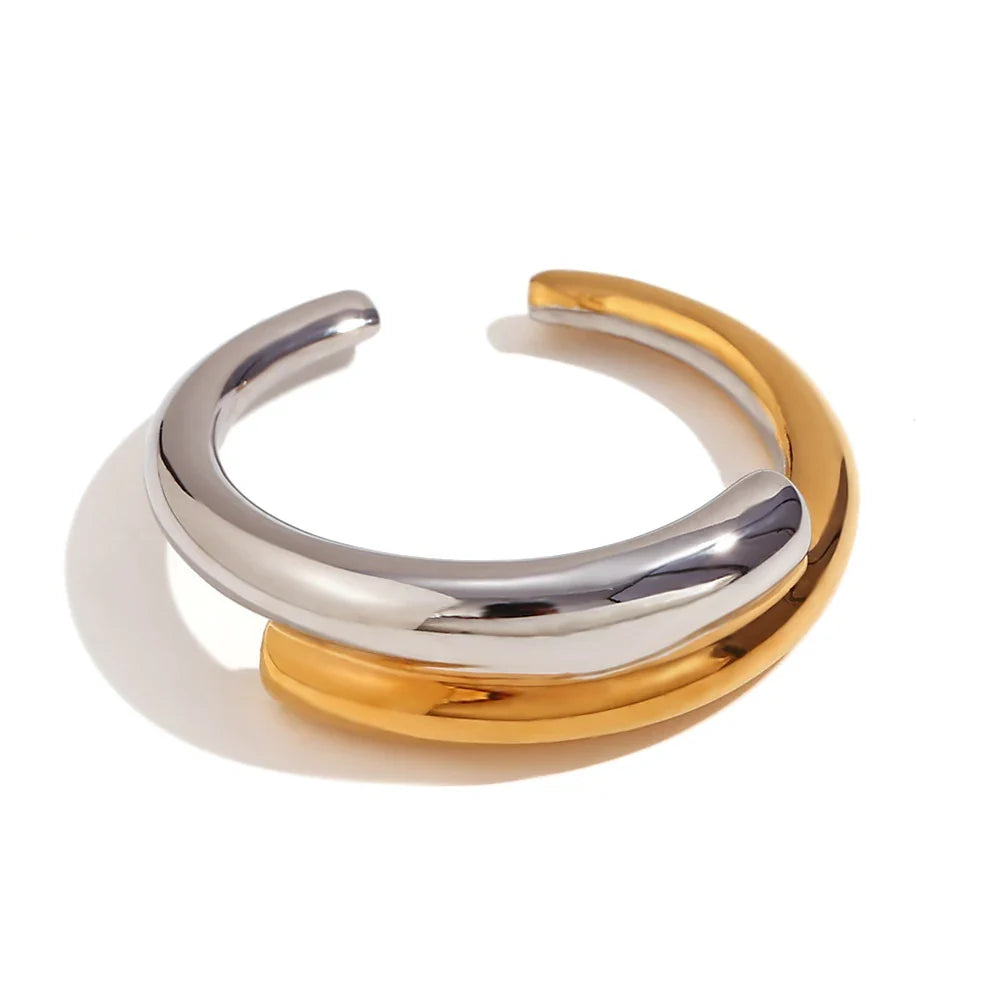 Minimalist Double Laminate Stainless Steel Jewelry