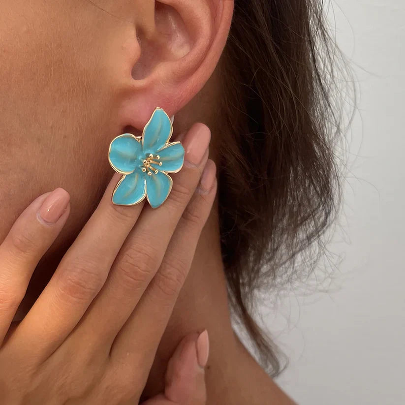 Floral Bloom Ear Studs Earrings