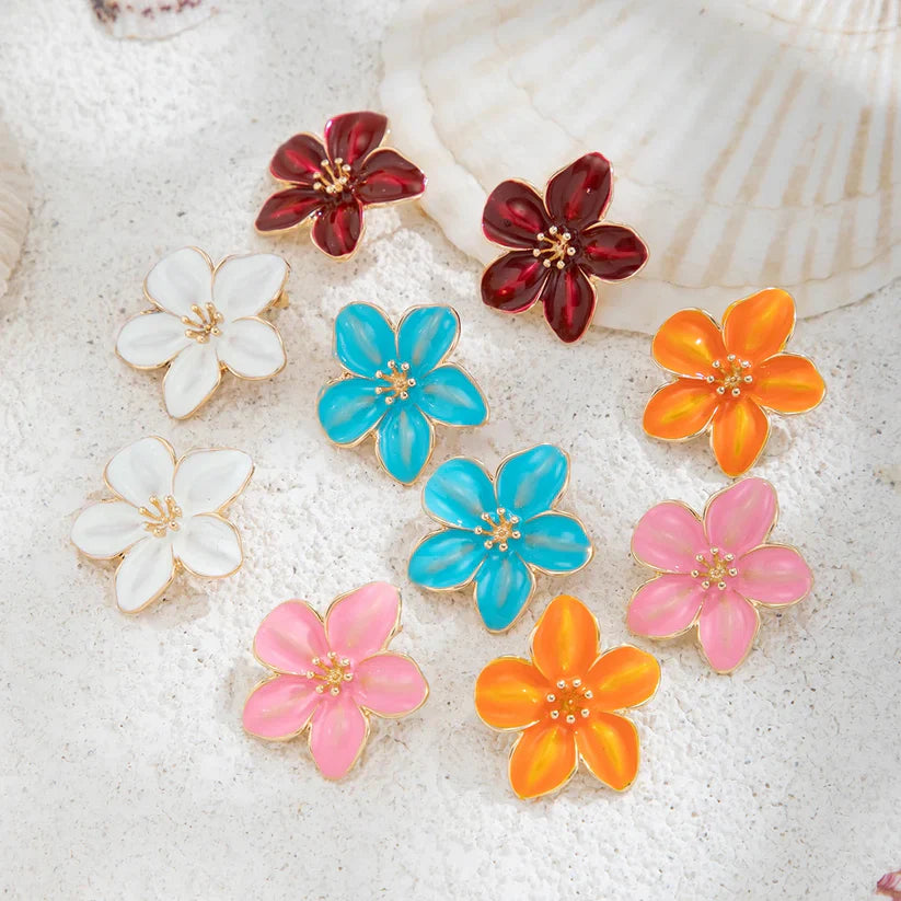 Floral Bloom Ear Studs Earrings