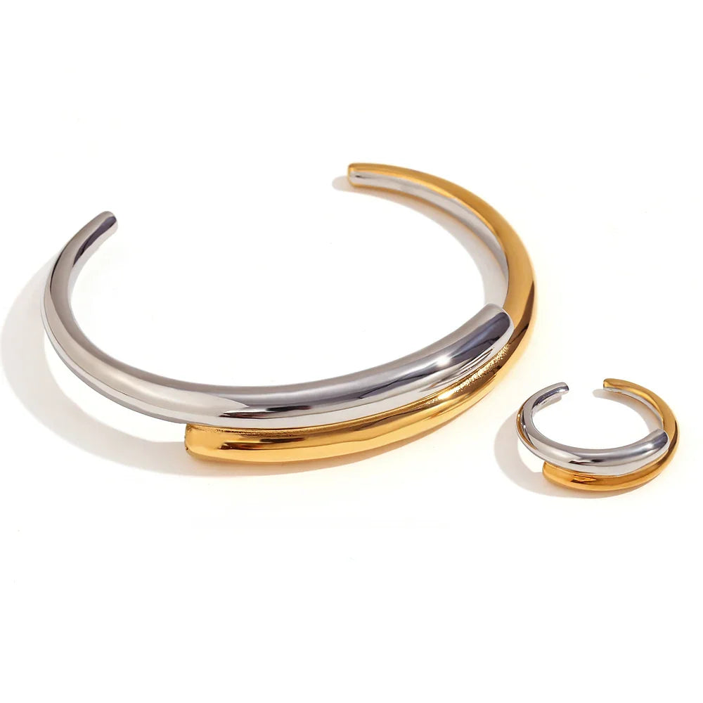 Minimalist Double Laminate Stainless Steel Jewelry