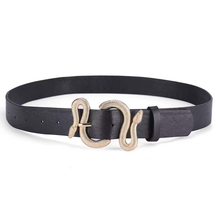Retro Snake Leather Belt