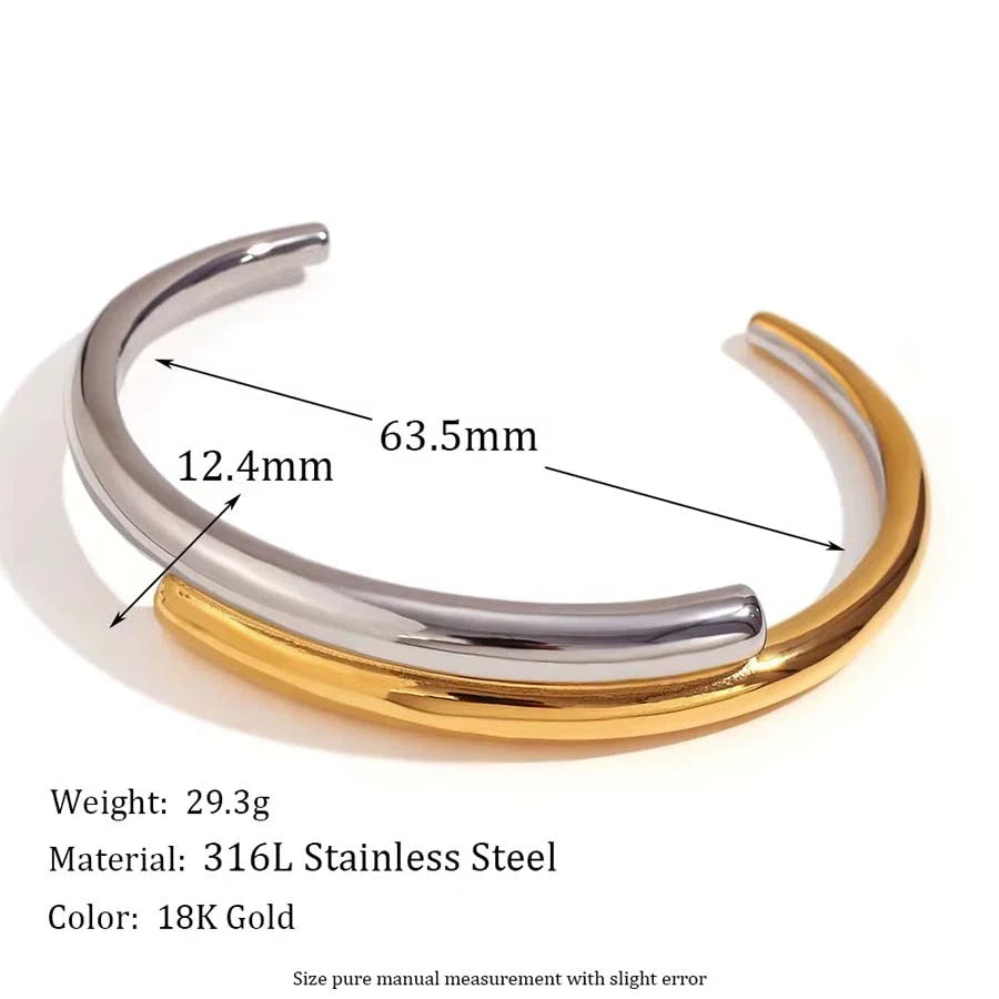 Minimalist Double Laminate Stainless Steel Jewelry