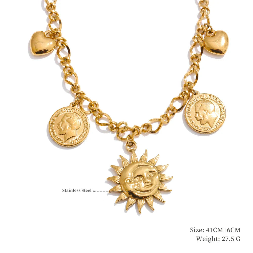 18K Gold Plated Charm Pendants