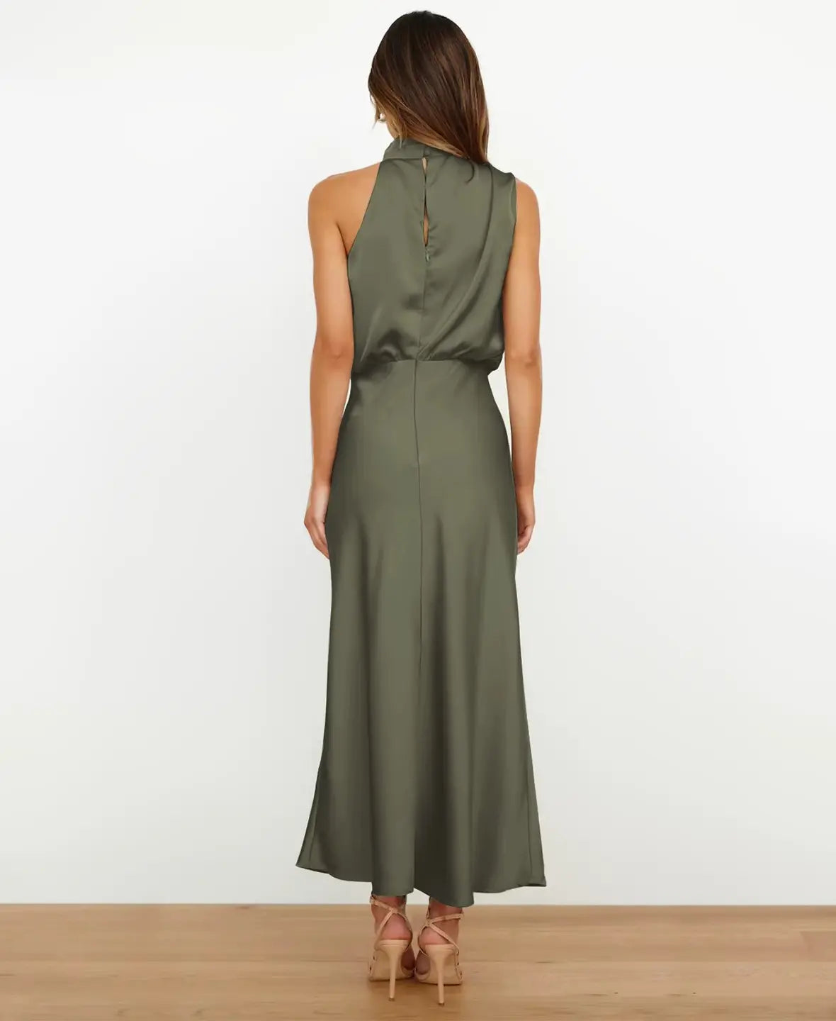 Solène High Waist Midi Dress