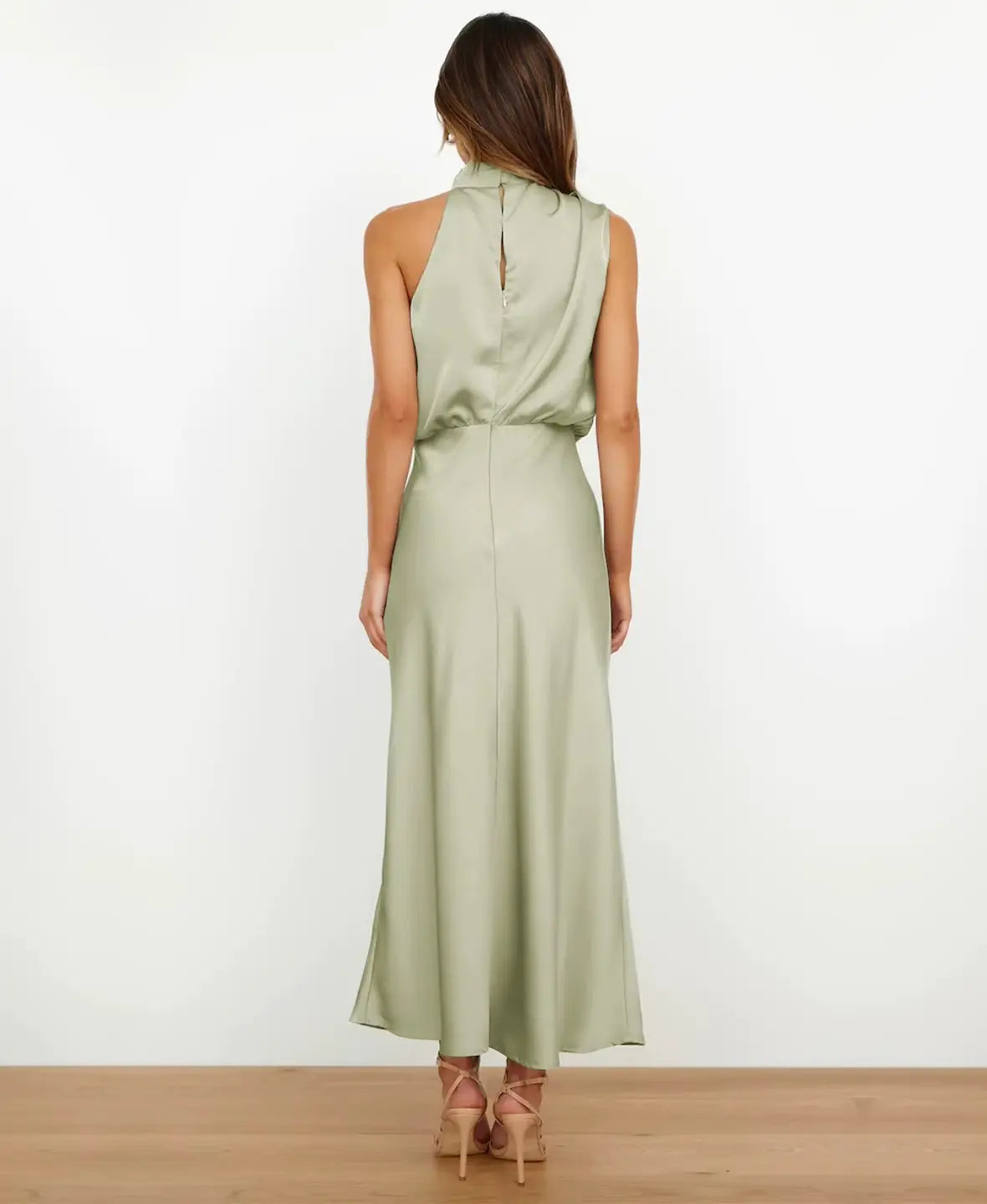 Solène High Waist Midi Dress