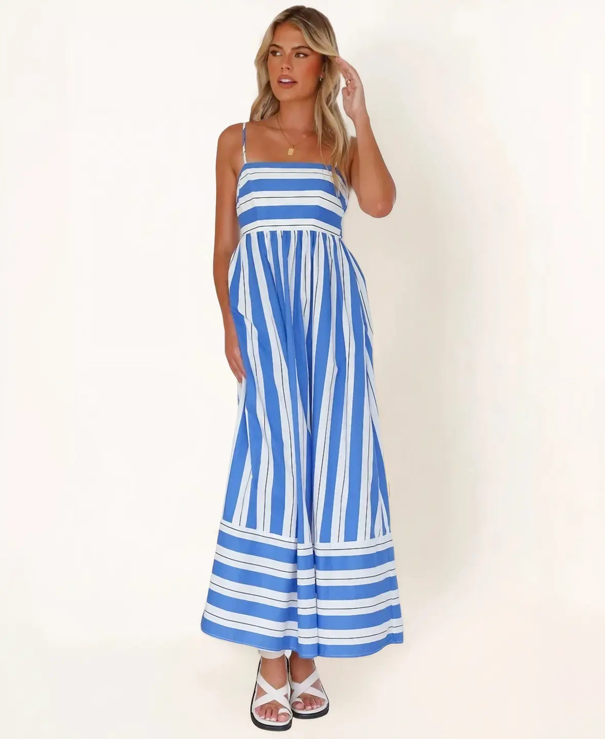 Striped Resort Maxi Dress
