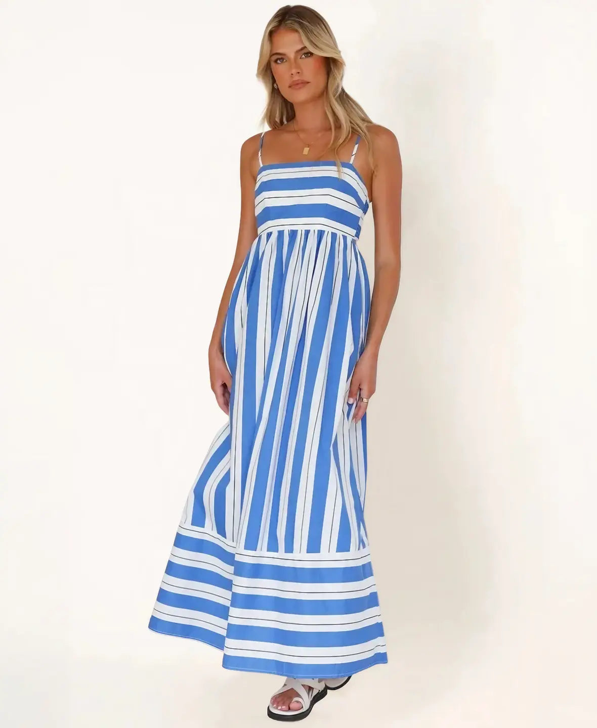 Striped Resort Maxi Dress
