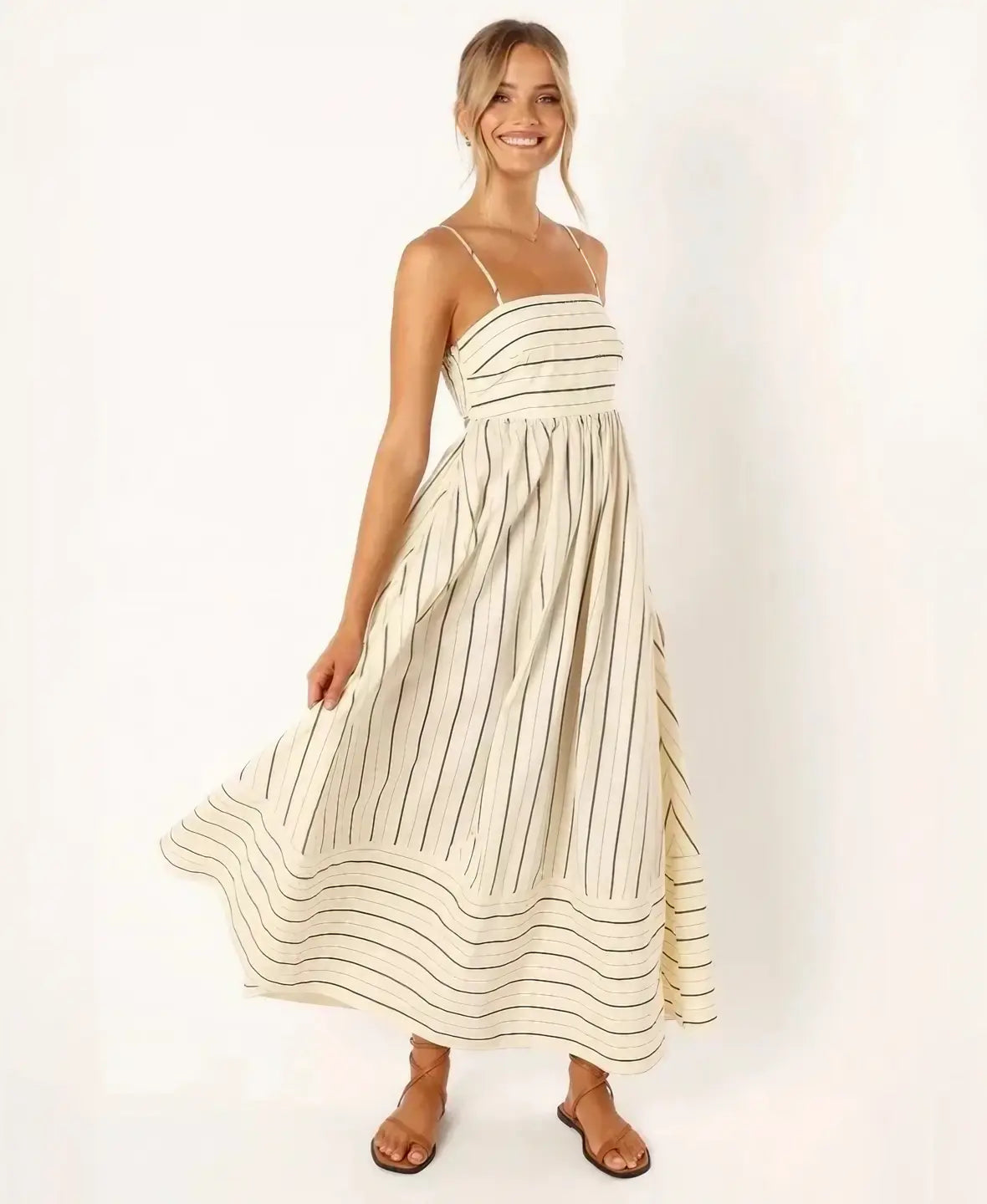 Striped Resort Maxi Dress