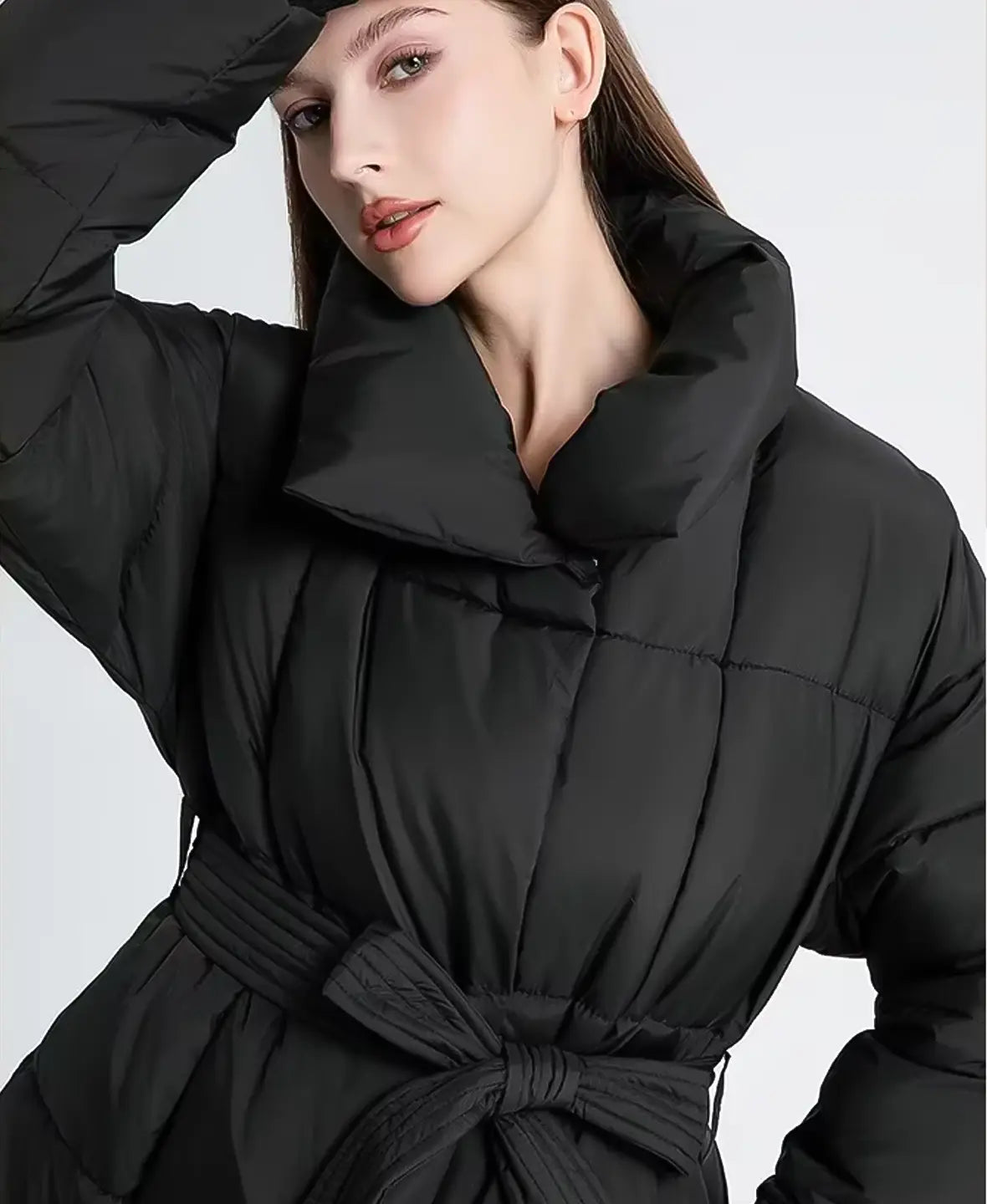 Cinched Puffer Coat