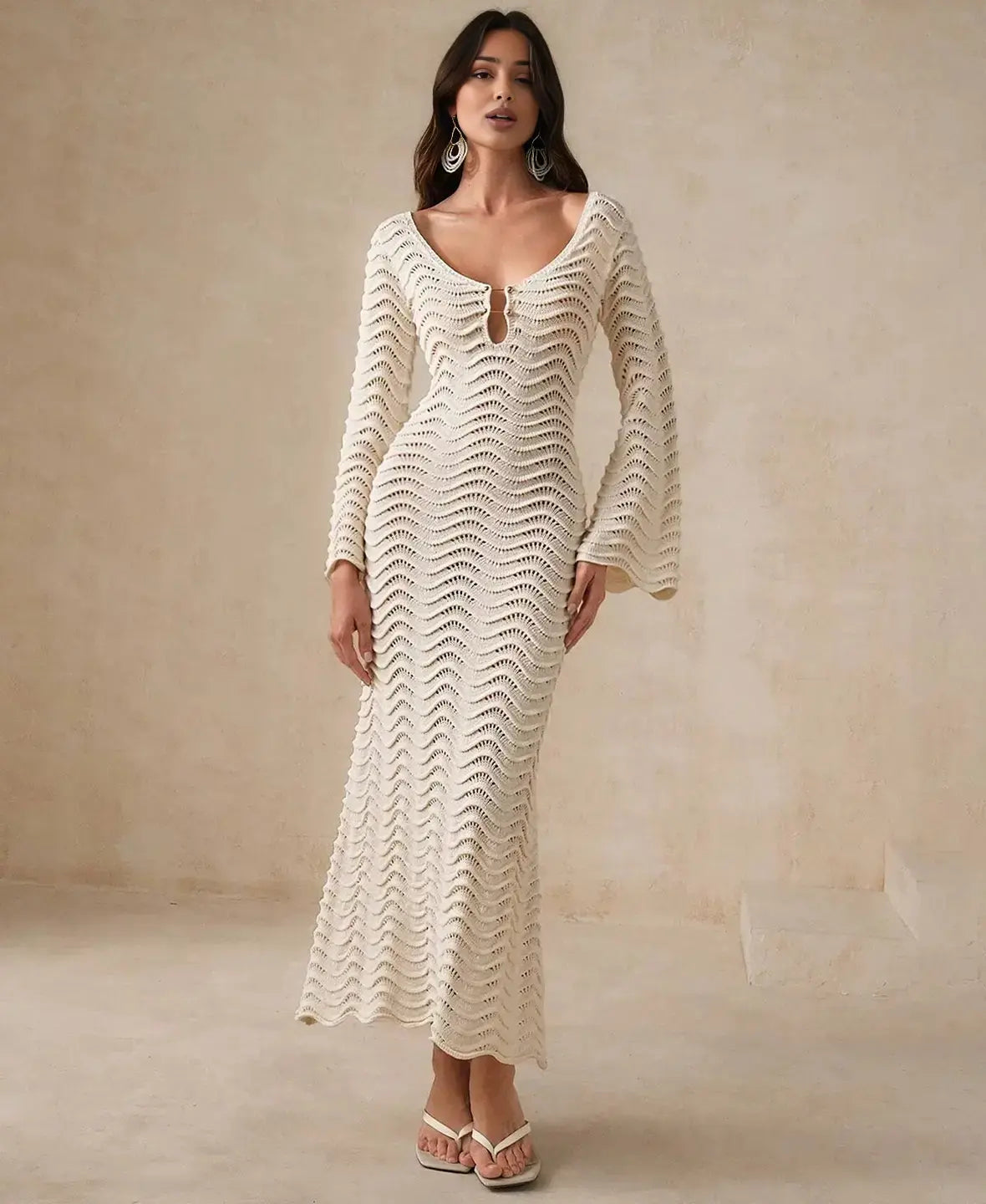 Bliss Hollow Crochet Dress