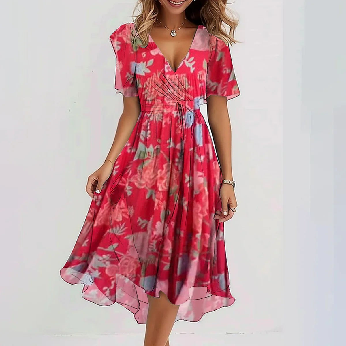 Celeste Chiffon Summer Dress