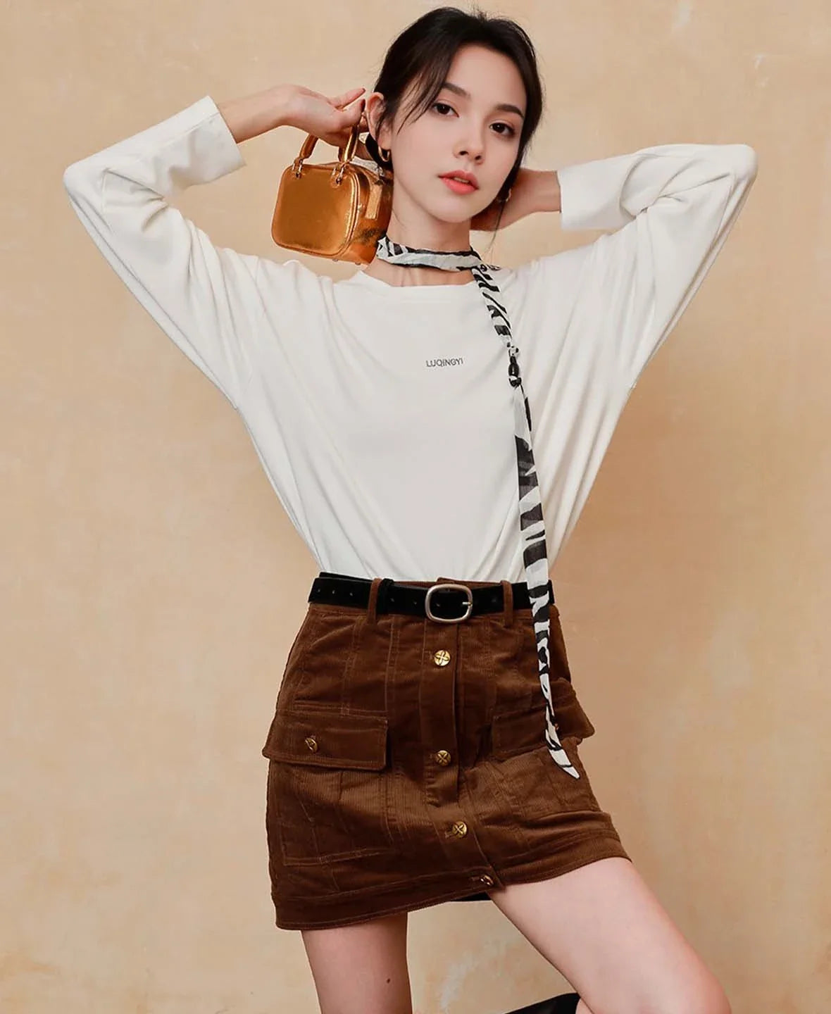 Aura Suede Leather Belt