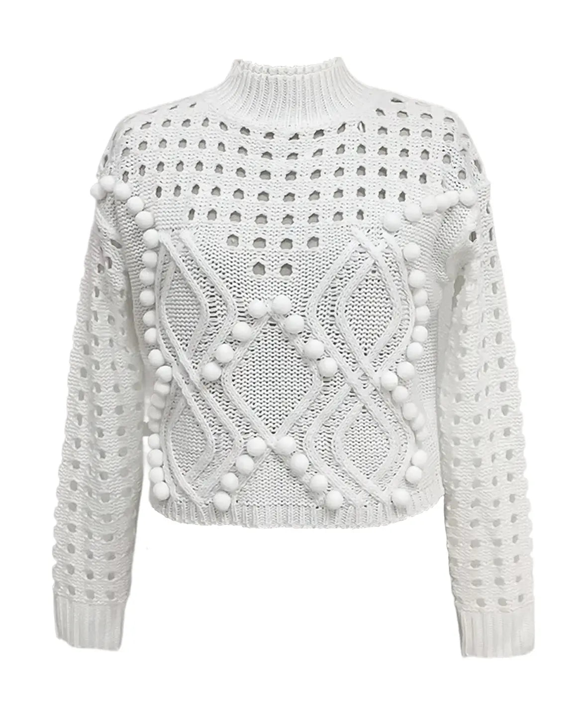 Pompom Knitted Sweater