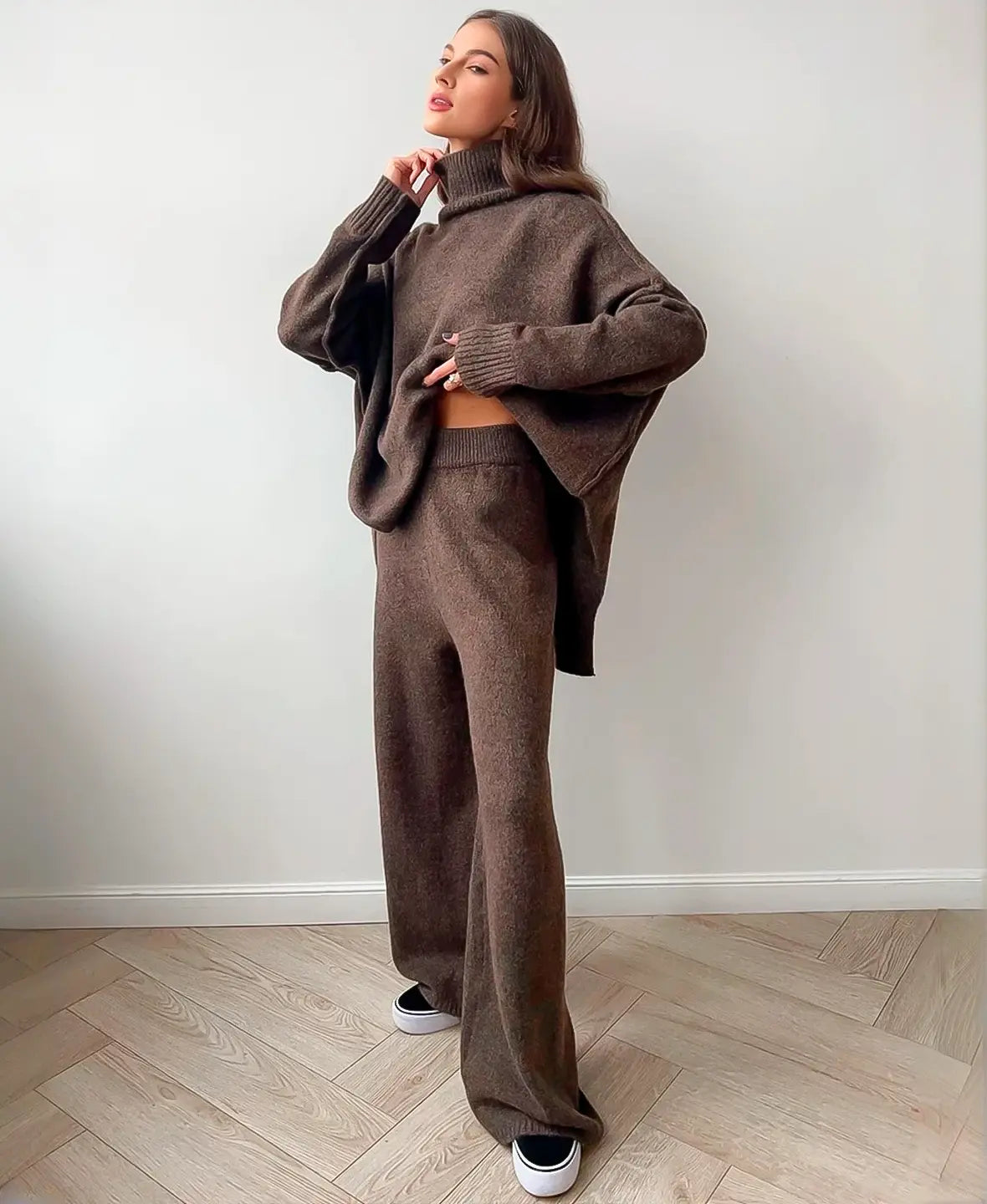 Soft Knit Turtleneck Set