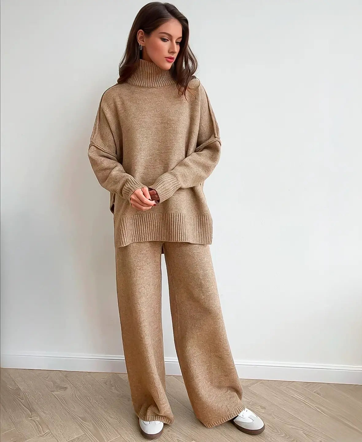 Soft Knit Turtleneck Set