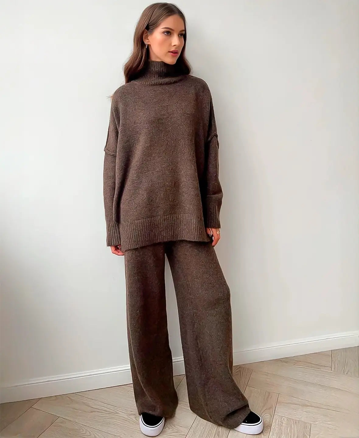 Soft Knit Turtleneck Set