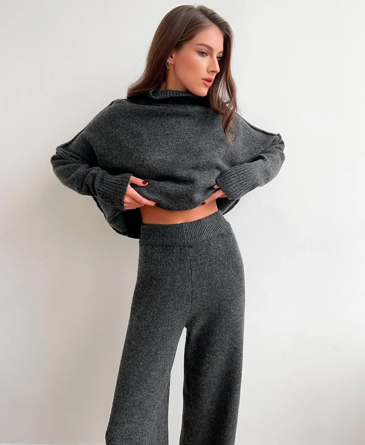 Soft Knit Turtleneck Set
