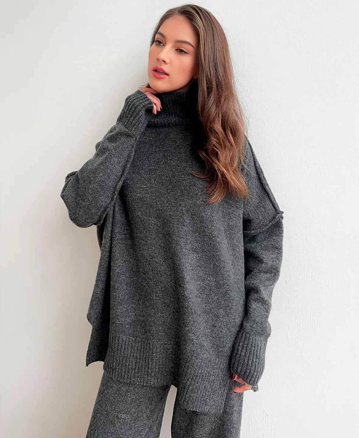 Soft Knit Turtleneck Set
