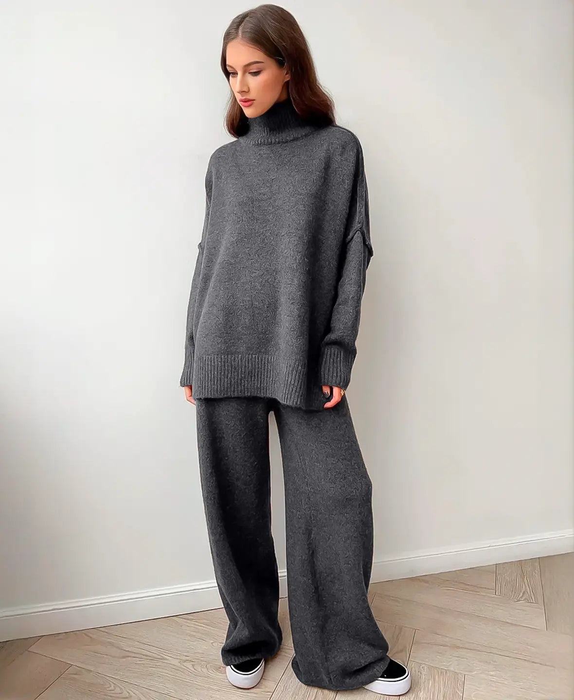 Soft Knit Turtleneck Set